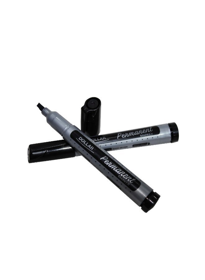 DOLLAR PERMANENT MARKER (Pack of 12) - Professional Chisel Tip for Calligraphy & Crafts - Image 4